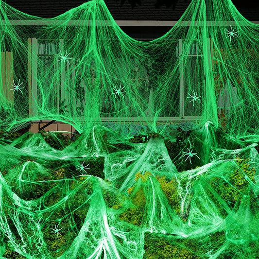 Luminous Spider Web Halloween Decorations