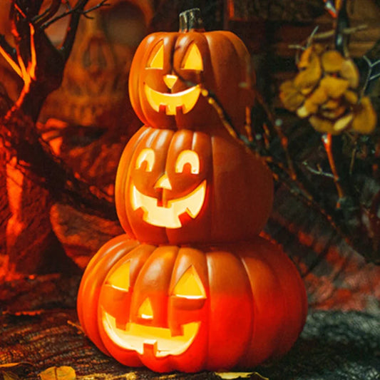 Halloween Pumpkin Led Lamp Lantern Decoration