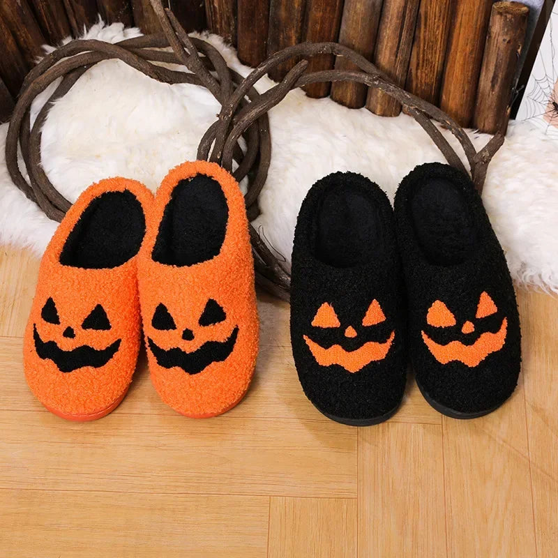 Pumpkin Head Slipper Smile Pumpkin