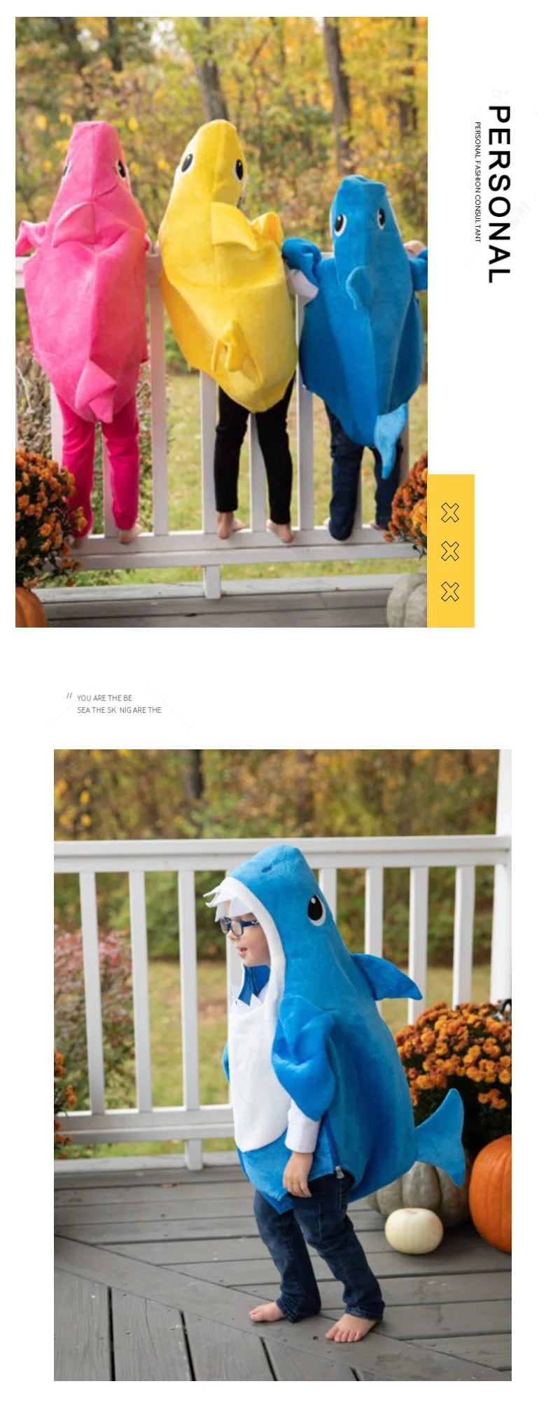 Kids Family Shark Costume