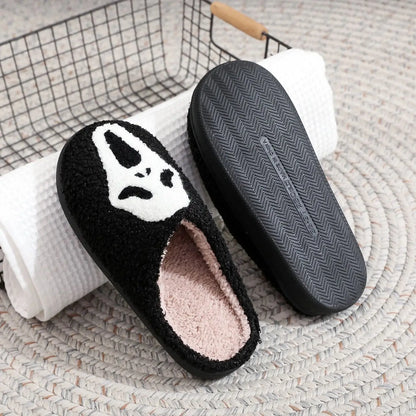 Halloween Slippers Smile Pumpkin