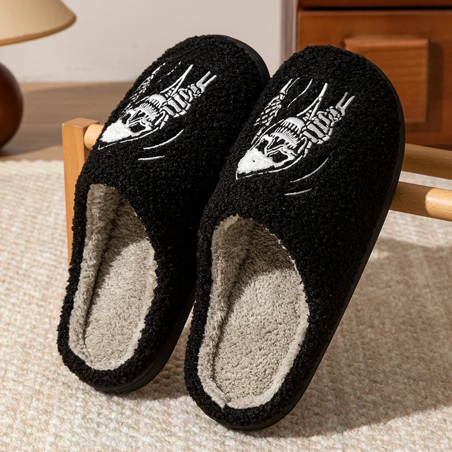 Skull Face Slippers Smile Pumpkin