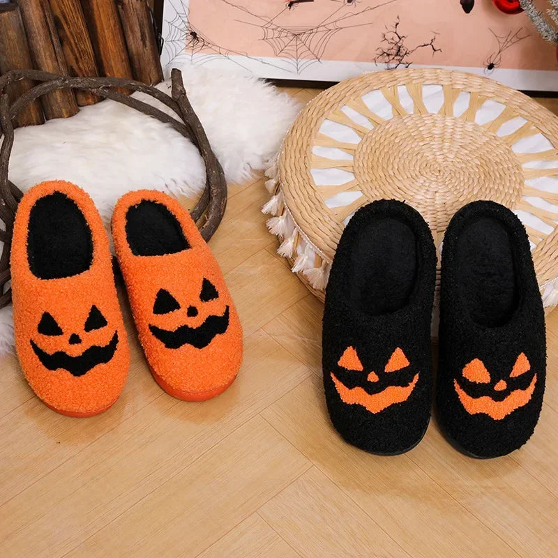 Pumpkin Head Slipper Smile Pumpkin