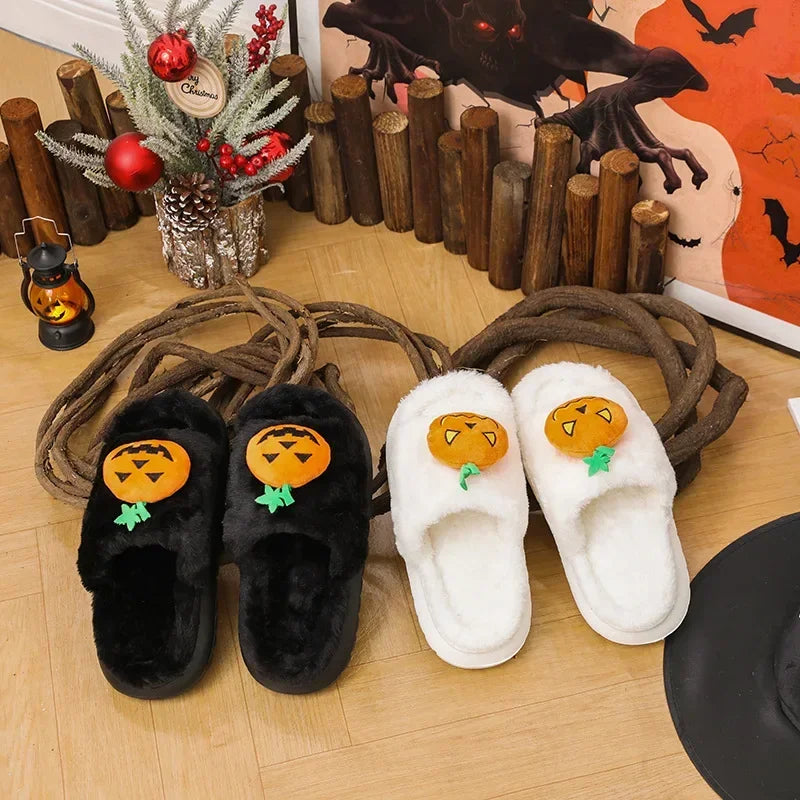 Pumpkin Head Slipper Smile Pumpkin