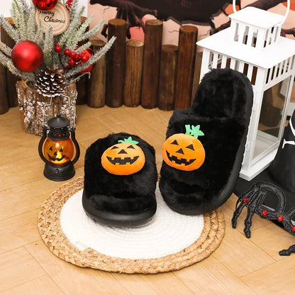 Pumpkin Head Slipper Smile Pumpkin