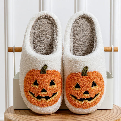 Women Slippers Smile Pumpkin