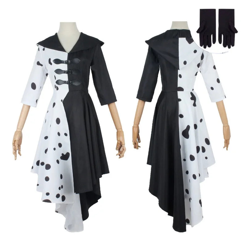 Black White Witch Deville Costume