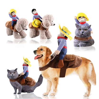 Funny Cowboy Dog Costume