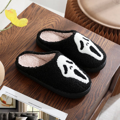 Halloween Slippers Smile Pumpkin