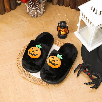 Pumpkin Head Slipper Smile Pumpkin