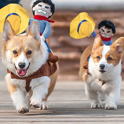 Funny Cowboy Dog Costume